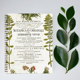 Antikes Botanik Buchzeichen Bullet Journal Notizblock