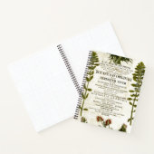 Antikes Botanik Buchzeichen Bullet Journal Notizblock (Innenseite)