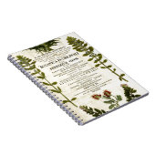 Antikes Botanik-Buchzeichen Notizblock (Rechte Seite)