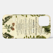 Antikes Botanik-Exlibris Case-Mate iPhone Hülle (Rückseite (Horizontal))