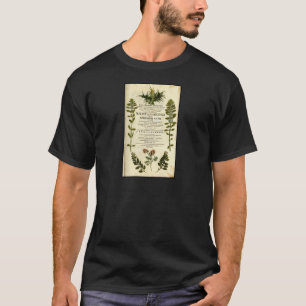 Antikes Botanik-Exlibris T-Shirt