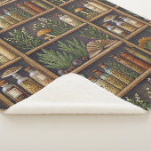 Antikes Botanisches Apotheken-Muster Sherpadecke (3/4)