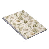Antikes Botanisches Apotheken Notizbuch Notizblock (Rechte Seite)