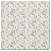Antikes botanisches Baumwollblumenmuster Stoff (Muster)