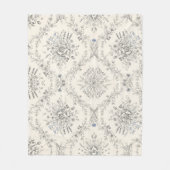 Antikes botanisches Blumengartenmuster Fleecedecke (Vorderseite)