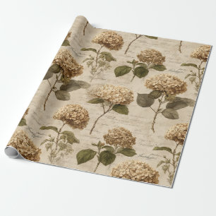 Antikes botanisches Blumenmuster (1) Geschenkpapier