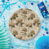 Antikes botanisches Blumenmuster (1) Pappteller (Party)