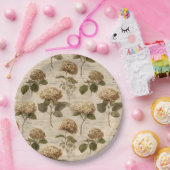 Antikes botanisches Blumenmuster (1) Pappteller (Party)