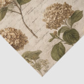 Antikes botanisches Blumenmuster (1) Seidenpapier (Detail)