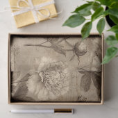 Antikes botanisches Blumenmuster (2) Seidenpapier (Geschenk)