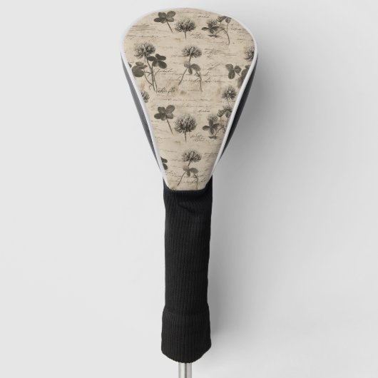 Antikes botanisches Blumenmuster (3) Golf Headcover (Vorderseite)