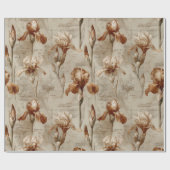 Antikes botanisches Blumenmuster (4) Geschenkpapier (Flach)