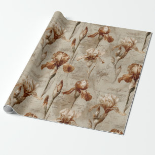 Antikes botanisches Blumenmuster (4) Geschenkpapier