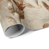 Antikes botanisches Blumenmuster (4) Geschenkpapier (Rolleneckpunkt)