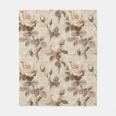 Antikes botanisches Blumenmuster (5) Fleecedecke (Vorderseite)