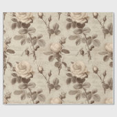 Antikes botanisches Blumenmuster (5) Geschenkpapier (Flach)