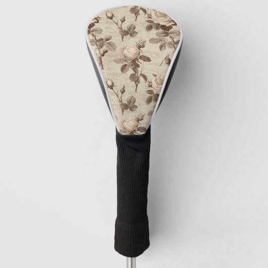 Antikes botanisches Blumenmuster (5) Golf Headcover (Vorderseite)