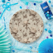 Antikes botanisches Blumenmuster (5) Pappteller (Party)