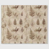 Antikes botanisches Blumenmuster (7) Geschenkpapier (Flach)