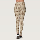 Antikes botanisches Blumenmuster (8) Leggings (Rückseite)