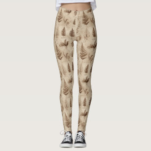 Antikes botanisches Blumenmuster (8) Leggings