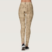 Antikes botanisches Blumenmuster (9) Leggings (Rückseite)