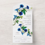 Antikes botanisches Flair All In One Einladung (Innen Boden)