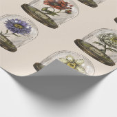 Antikes botanisches Geschenkpapier (Ecke)