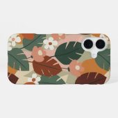Antikes botanisches Muster iPhone 16 Hülle (Rückseite (Horizontal))