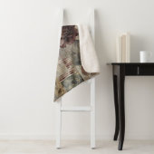 Antikes botanisches Patchwork Rustikal (2) Sherpadecke (Beispiel)