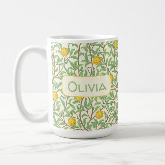 Antikes Botanisches Zitronenbaum-Muster Kaffeetasse (Links)