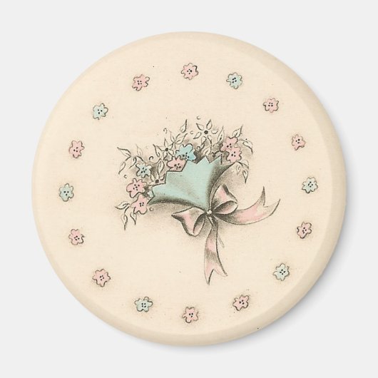 Antikes Bouquet Magnet (Vorne)