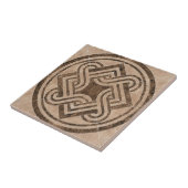 Antikes braunes Design Fliese (Seite)