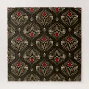 Antikes Bronze: Nahtlose Ornamentale Eleganz Puzzle