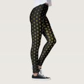 Antikes Bronze-Technisches Dot-Muster Leggings (Rechts)