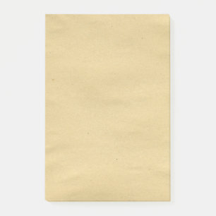 Antikes Brown-leeres Papier Post-it Klebezettel
