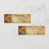 Antikes Buch II Mini Visitenkarte (Vorne/Hinten)