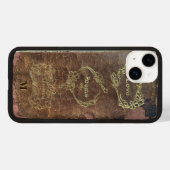 Antikes Buch Liebe Gedichte Classic Monogram Case-Mate iPhone Hülle (Rückseite (Horizontal))
