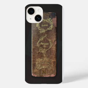Antikes Buch Liebesgedichte Klassisches Monogramm  Case-Mate iPhone 14 Hülle