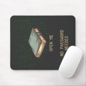 Antikes Buch mit binärem Code-Angebot für Tech Gee Mousepad (Mit Mouse)