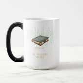 Antikes Buch mit binärem Code-Angebot für Tech Gee Verwandlungstasse (Links)