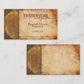 Antikes Buch Visitenkarte (Vorne/Hinten)