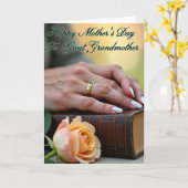 Antikes Buch zum Muttertag Karte (Gelbe Blume)