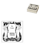 Antikes Büchergestell Ex Libris Stempel (Stempel)