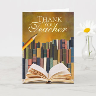 Antikes Bücherregal Florales Dankeschön an den Le Karte
