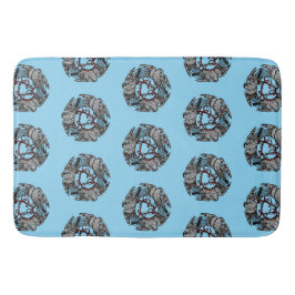 Antikes Buchzeichen Drei Hawks William de Morgan Badematte