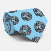 Antikes Buchzeichen Drei Hawks William de Morgan Krawatte (Gerollt)