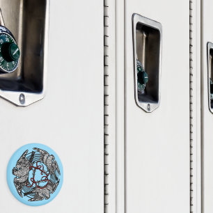 Antikes Buchzeichen Drei Hawks William de Morgan Magnet