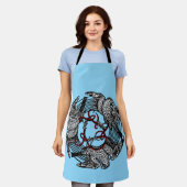 Antikes Buchzeichen Drei Hawks William de Morgan Schürze (Getragen)