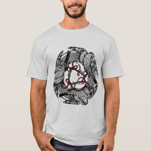 Antikes Buchzeichen Drei Hawks William de Morgan T-Shirt